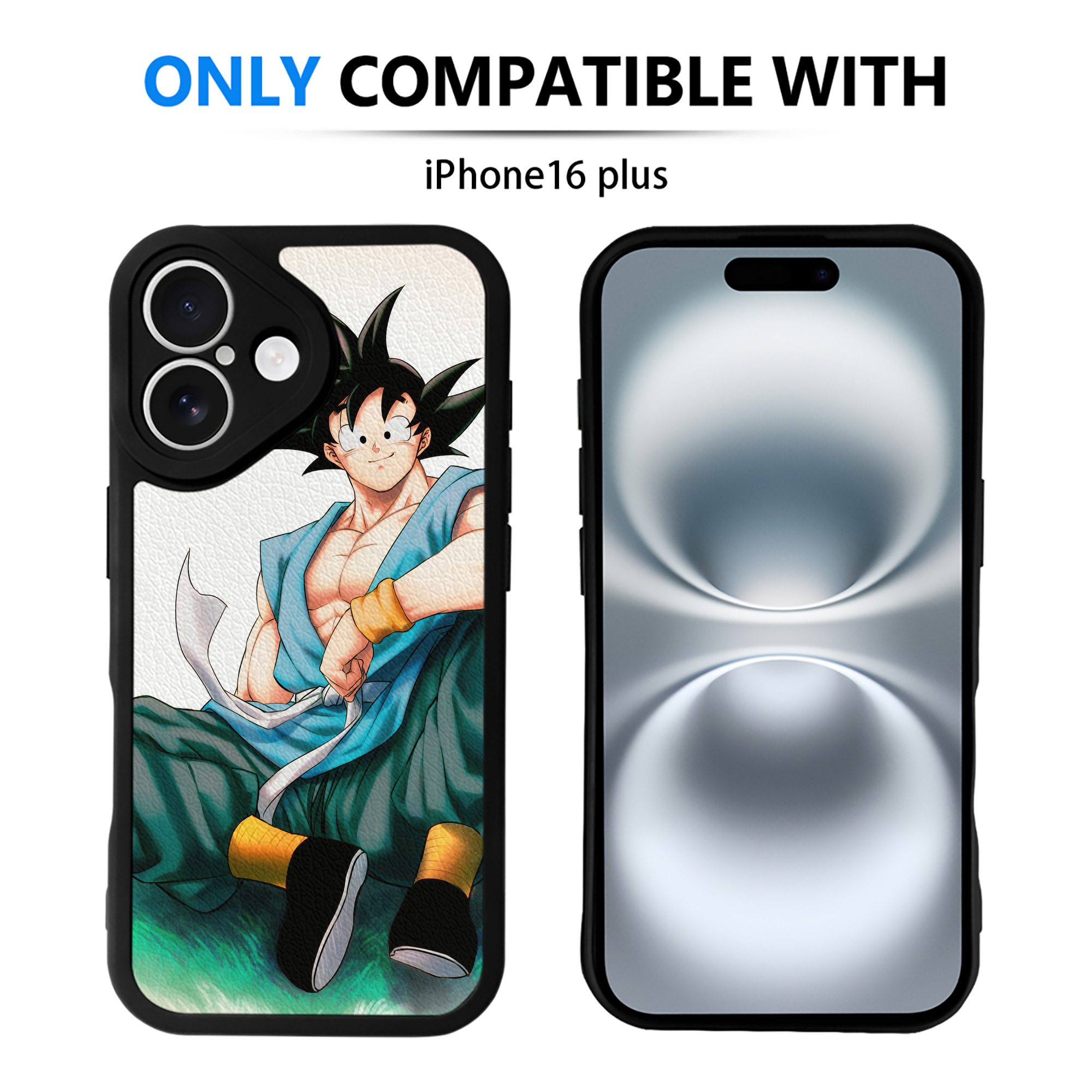 （画像用） ドラゴンボール DRAGON BALL 【iPhone 16シリーズ対応】シリコンスマホケース（レザー調） 材質：シリコン